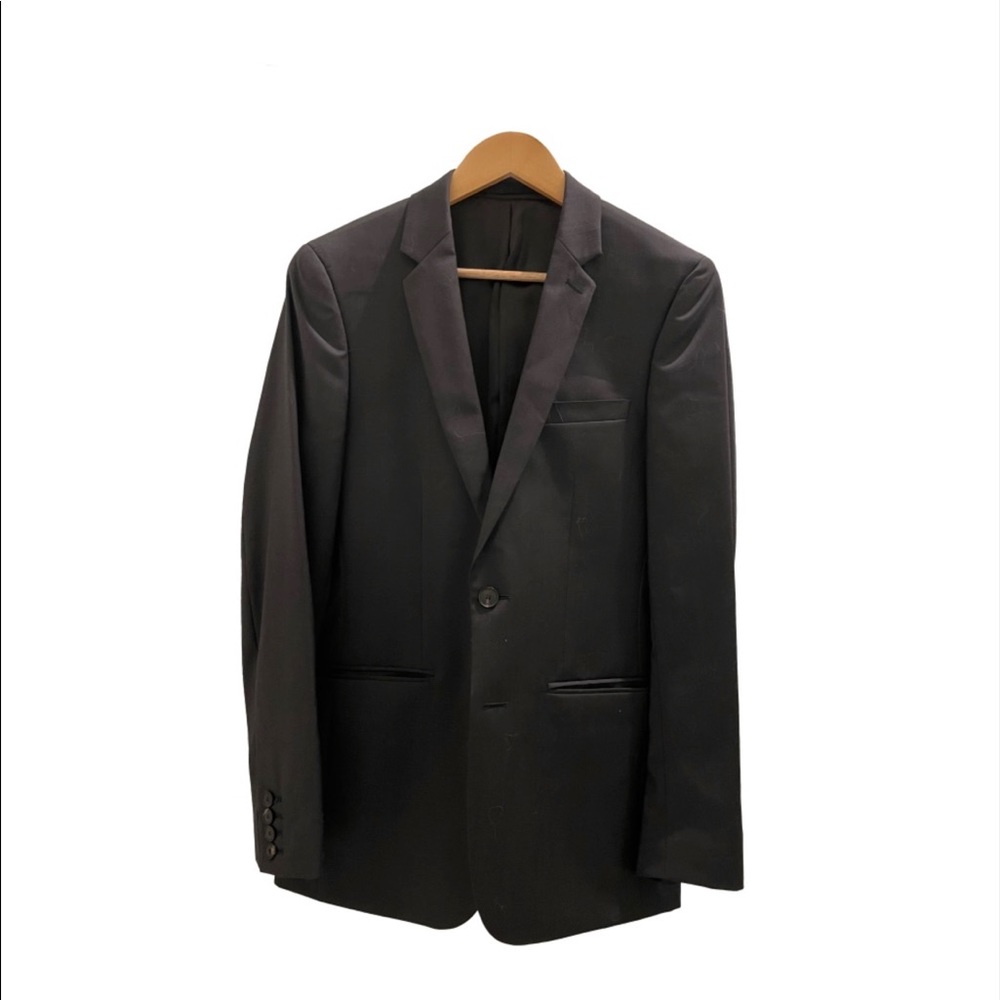 Sandro charcoal grey wool suit 36